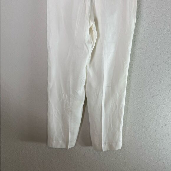 J. Crew Cupro Blend Women's Trouser in Ivory B1237 Size 6 - Picture 10 of 16